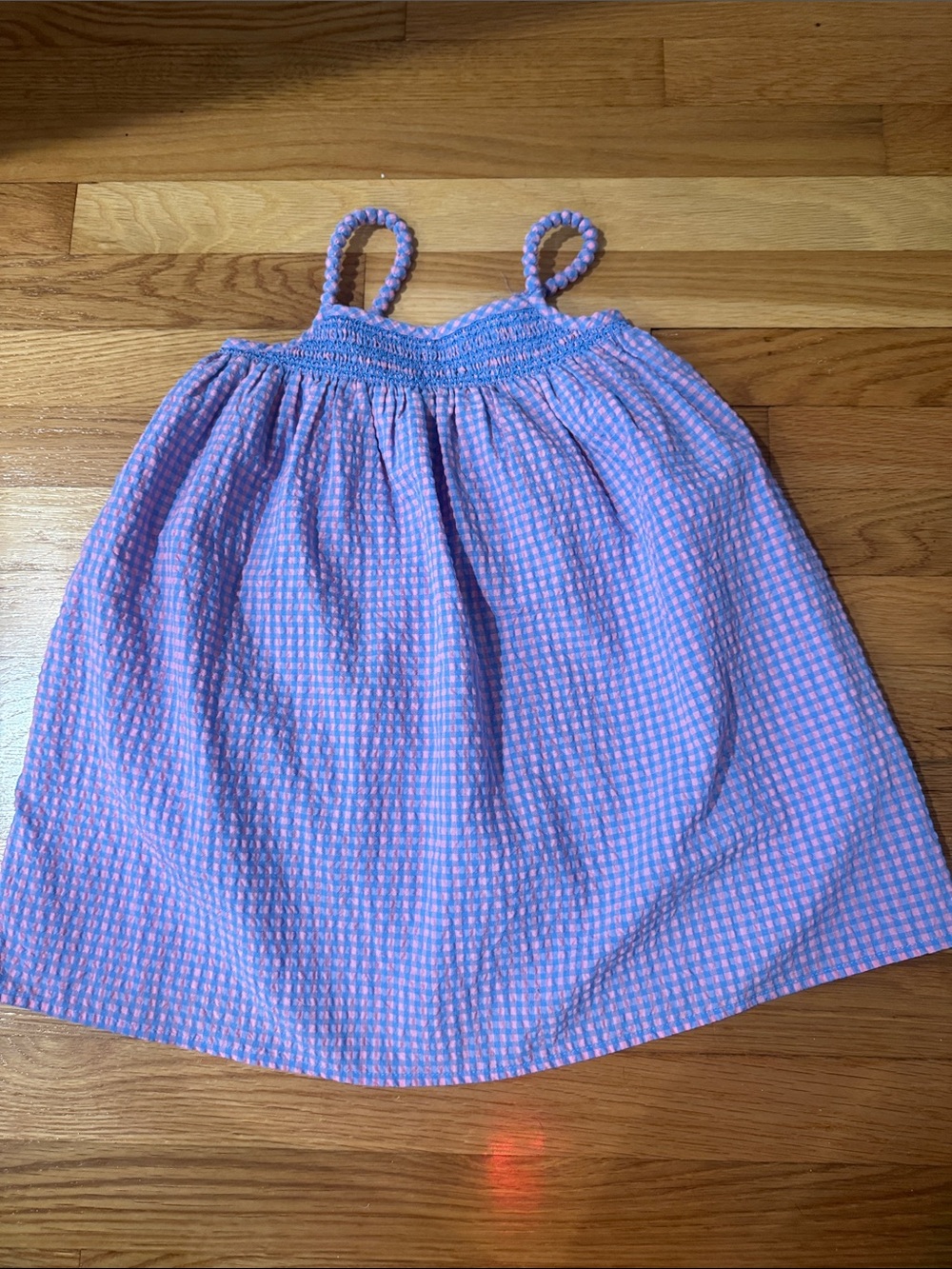 J. Crew Pink & Lavender Gingham Camisole Top